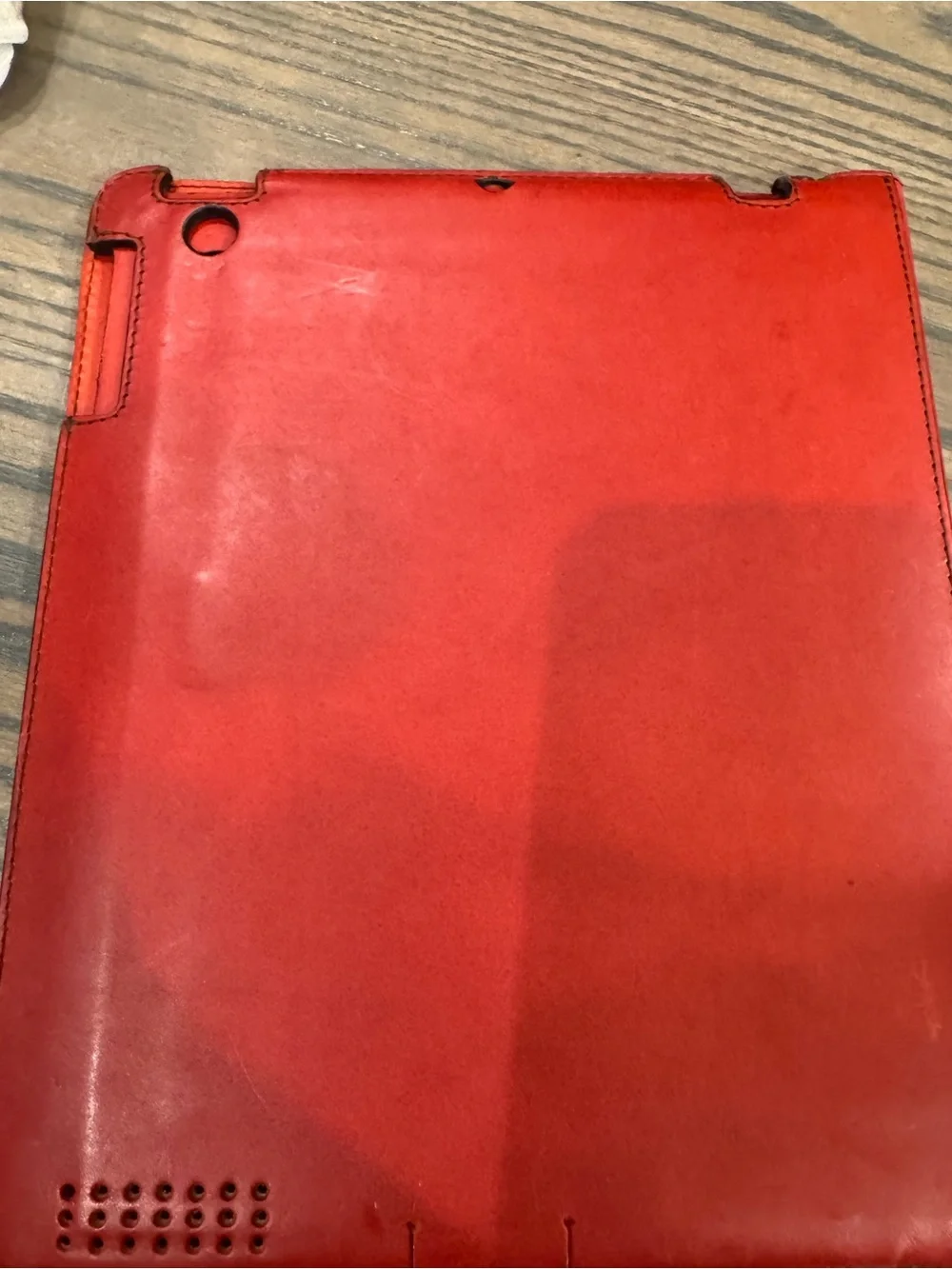 Burberry Red Leather Tablet Cover